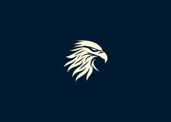 Vector illustration of Eagle head Logo Design