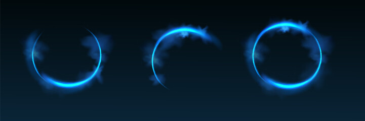 Abstract light neon background. luminous circle. Luminous spiral cover. Wake wave, fire path trail line and swirl effect curve. Food isolated. space tunnel.