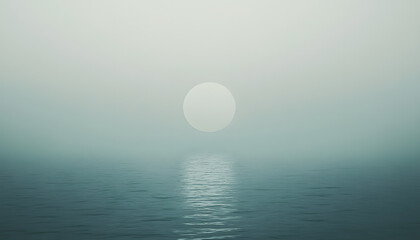 Fototapeta premium A short, inspirational quote or a single word in a clean, minimalist font, placed in the center of the wallpaper