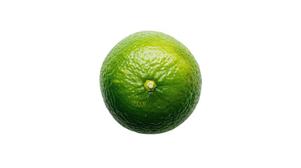 Lime slice isolated on white background