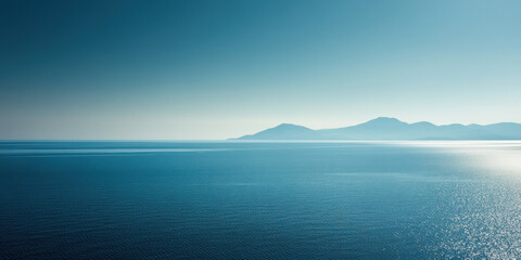 Blue Sea & Mountains.