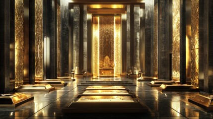 Fototapeta premium Golden Temple Hall