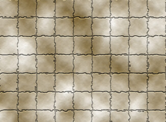 Brown tile Seamless decorative pattern with glitter lines and marble polygons. Stone Blocks Seamless Texture effect 