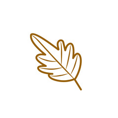 brown leaf outline