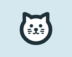 Cat logo design icon symbol vector illustration