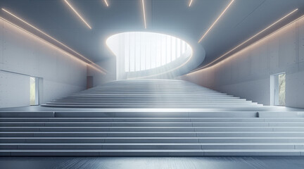 Obraz premium School auditorium in minimalist style. Generative AI.