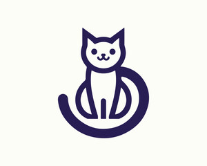 illustration of a cute cat