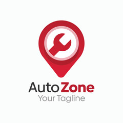 Auto Zone Logo Design Template. Good for Business, Agency, Community and Organization