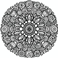 A candy-inspired mandala vector