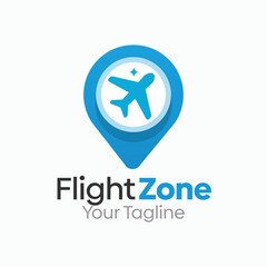 Flight Zone Point Logo Design Template. Good for Business, Agency, Community and Organization