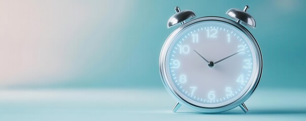 A glassmorphic digital clock with a frosted face and soft shadows, glassmorphism, digital clock, soft blur