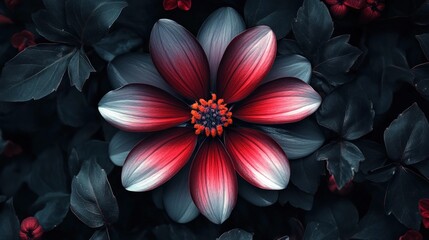 Obraz premium Red Flower Close Up