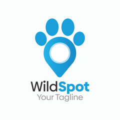 Wild Footstep Spot Logo Design Template. Good for Business, Agency, Community and Organization
