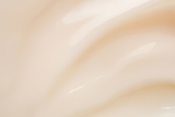 Close-Up of Smooth Skincare Cream Texture on Background