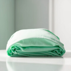 Fresh Mint Green Blank T-shirt Mockup Ideal for Highlighting Cool and Refreshing Graphic Elements