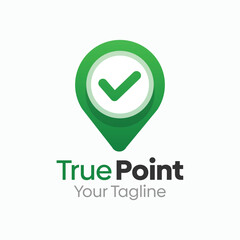 True Point Logo Design Template. Good for Business, Agency, Community and Organization