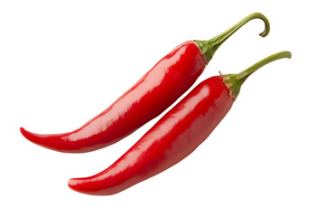red chili isolated on transparent png