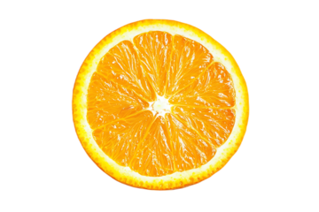 orange slice isolated on transparent png