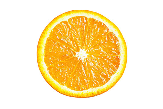 orange slice isolated on transparent png