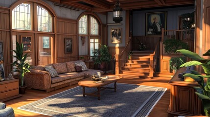 Fototapeta premium A Luxurious Living Room