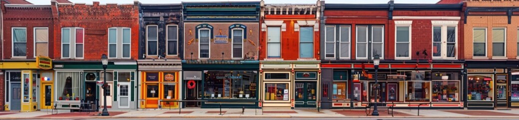 Row of Historic Storefronts