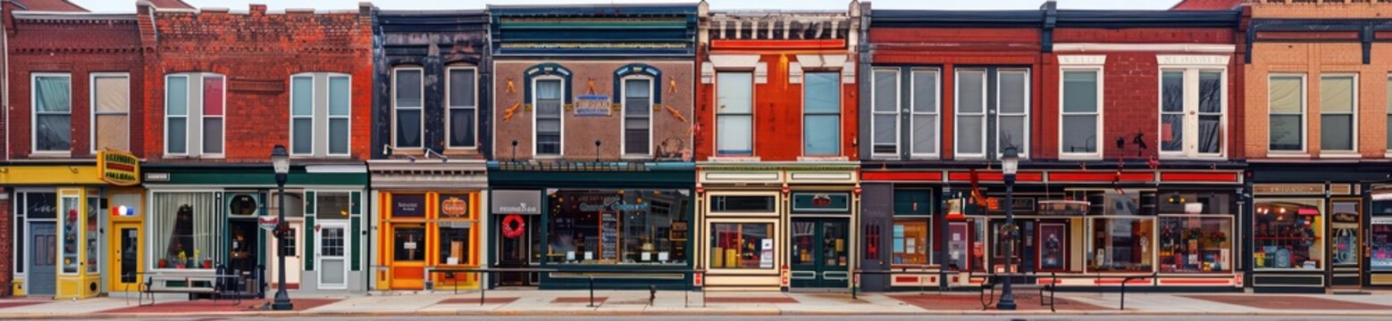 Row of Historic Storefronts