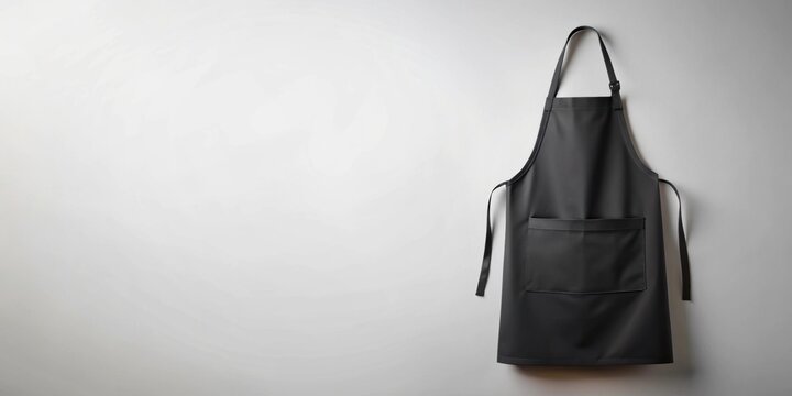 Black apron mockup for professional chefs or kitchen staff, mockup, black, apron, chef, kitchen, staff, professional