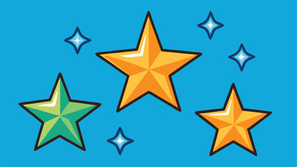 five stars vector icon