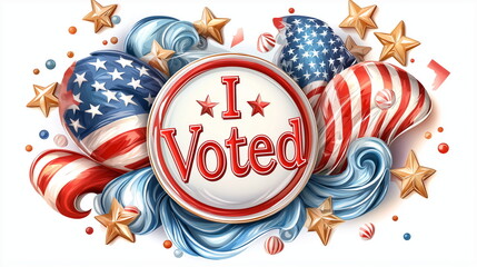 Obraz premium An election sticker 