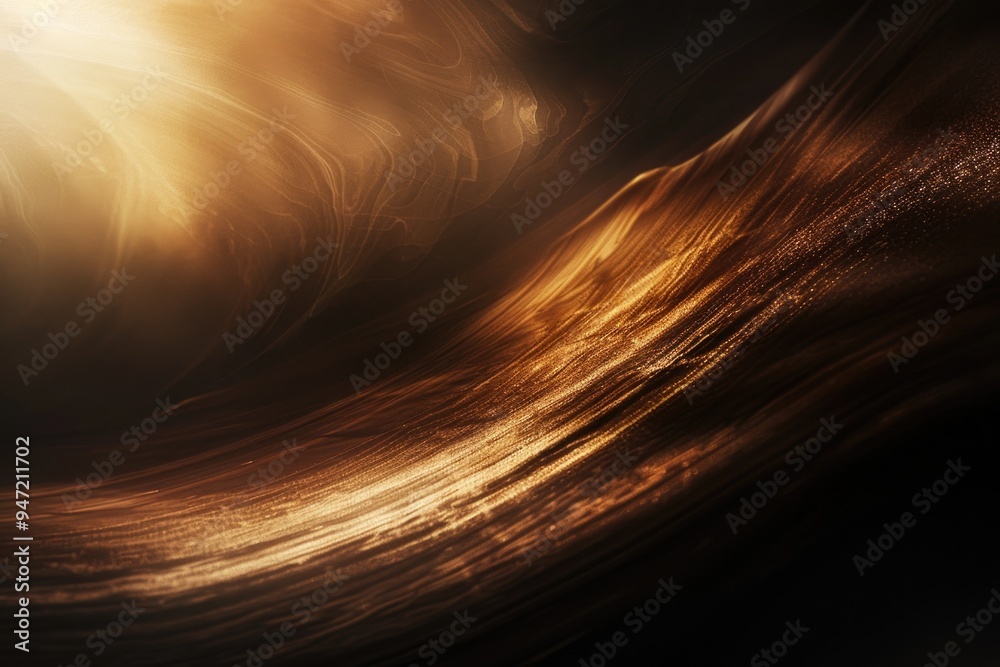 Poster A blurry image of a wave of light, great for backgrounds or abstract concepts