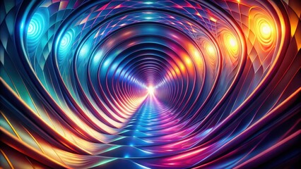 Abstract tunnel background with swirling patterns and colors, abstract, tunnel, background, texture, pattern, colorful, swirl