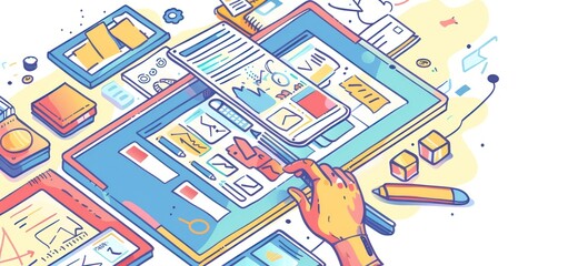 Digital Design Illustration