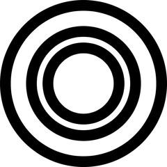 Circle line bold shape. Design geometric