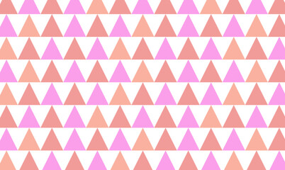 A simple geometric pattern of triangles. Characterized by modern and minimal design.pink,peach,orange.Spring, spring colors, March, April, May.