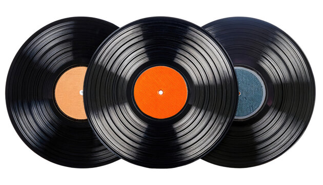 recommend clip art:  Set of Vintage vinyl record PNG isolated on transparent background 