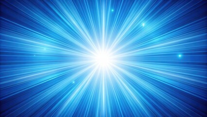 Blue sunburst background with vibrant rays shining outwards, blue, sunburst, background, vibrant, rays, shining, radiant
