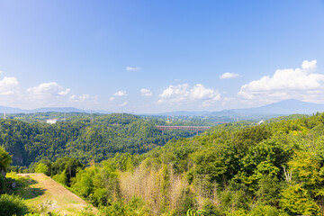 苗木城跡からの眺望