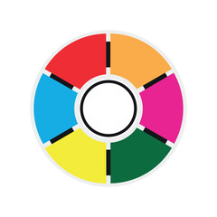 Fototapeta premium Infographic Circle Chart