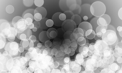 A background with sparkling circles. The design is bright and festive.black,monotone,gray,