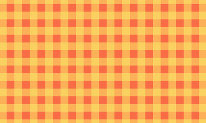 A simple gingham check background. The design is classic and familiar.orange,yellow.Autumn, fall,autumn colors September, October, November.