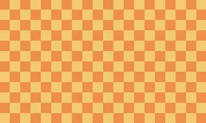 A simple checkered pattern background. The design is traditional yet modern.orange,yellow,brown,beige.Autumn, fall,autumn colors September, October, November.