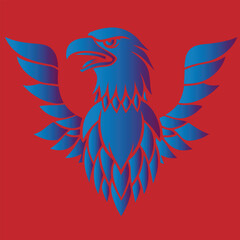 Obraz premium A Simple Line Drawing of a Hawk | Generative AI