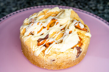 Thick Chocolate Cookie with Drizzle