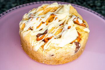 Thick Chocolate Cookie with Drizzle