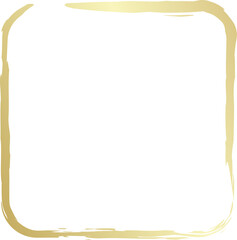 Fototapeta premium Rounded square golden frames