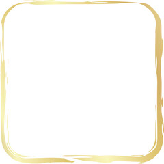 Obraz premium Rounded square golden frames