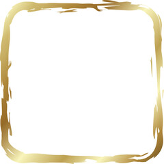 Rounded square golden frames