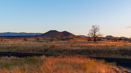 Amazing Sunset Over Lava Beds National Monument, CA