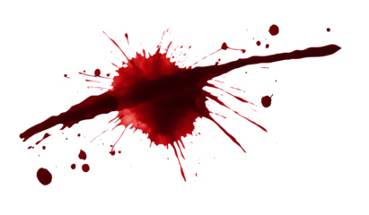 Blood drops cut out transparent background