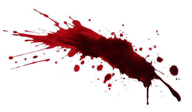 Blood drops cut out transparent background